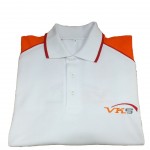Beispiel: Werbe-Poloshirts individuell kombiniert